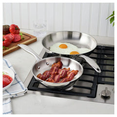 2 pc, Stainless Steel, Frying Pan Set