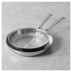 Frying Pan Set, 2 pc, Stainless Steel