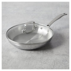 Frying Pan with Lid, 2 pc, Stainless Steel