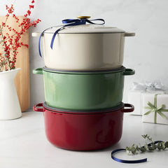 7.5 qt, Round, Dutch Oven, Red