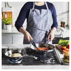 Frying Pan Set, 2 pc, Stainless Steel