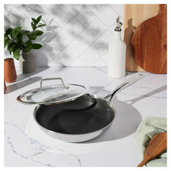 10.00 inch, Stainless Steel, Hybrid Nonstick Frying Pan With Lid