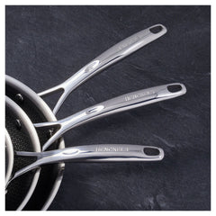 3 pc, Stainless Steel, Hybrid Nonstick Frying Pan Set