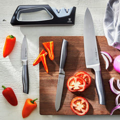 4 pc, Chef Knife Starter Set w/Sharpener