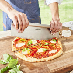 2 pc, Stainless Steel, Pizza Prep And Cut Set