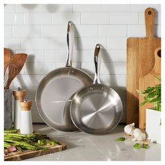 2 pc, Stainless Steel, Frying Pan Set