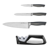 4 pc, Chef Knife Starter Set w/Sharpener