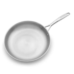 12.00 inch, Stainless Steel, Frying Pan With Lid