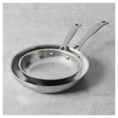 Frying Pan Set, 2 pc, Stainless Steel