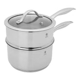 2.5 qt, Stainless Steel, Steamer And Sauce Pan With Lid