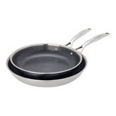 2 pc, Stainless Steel, Hybrid Nonstick Frying Pan Set