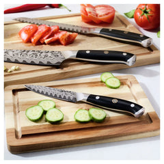 3 pc, Damascus Steel Chef Knife Set