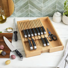 15 pc, Knife Set with Drawer Storage Tray