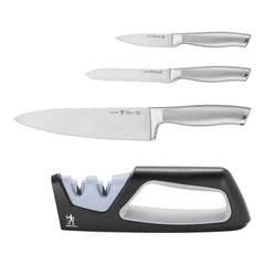4 pc, Starter Knife Set w/Sharpener