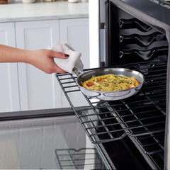 8.00 inch, Stainless Steel, Ceramic Hybrid Nonstick Frying Pan