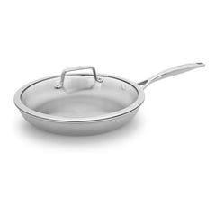 12.00 inch, Stainless Steel, Frying Pan With Lid