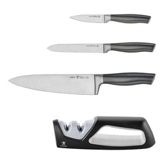 4 pc, Chef Knife Starter Set w/Sharpener
