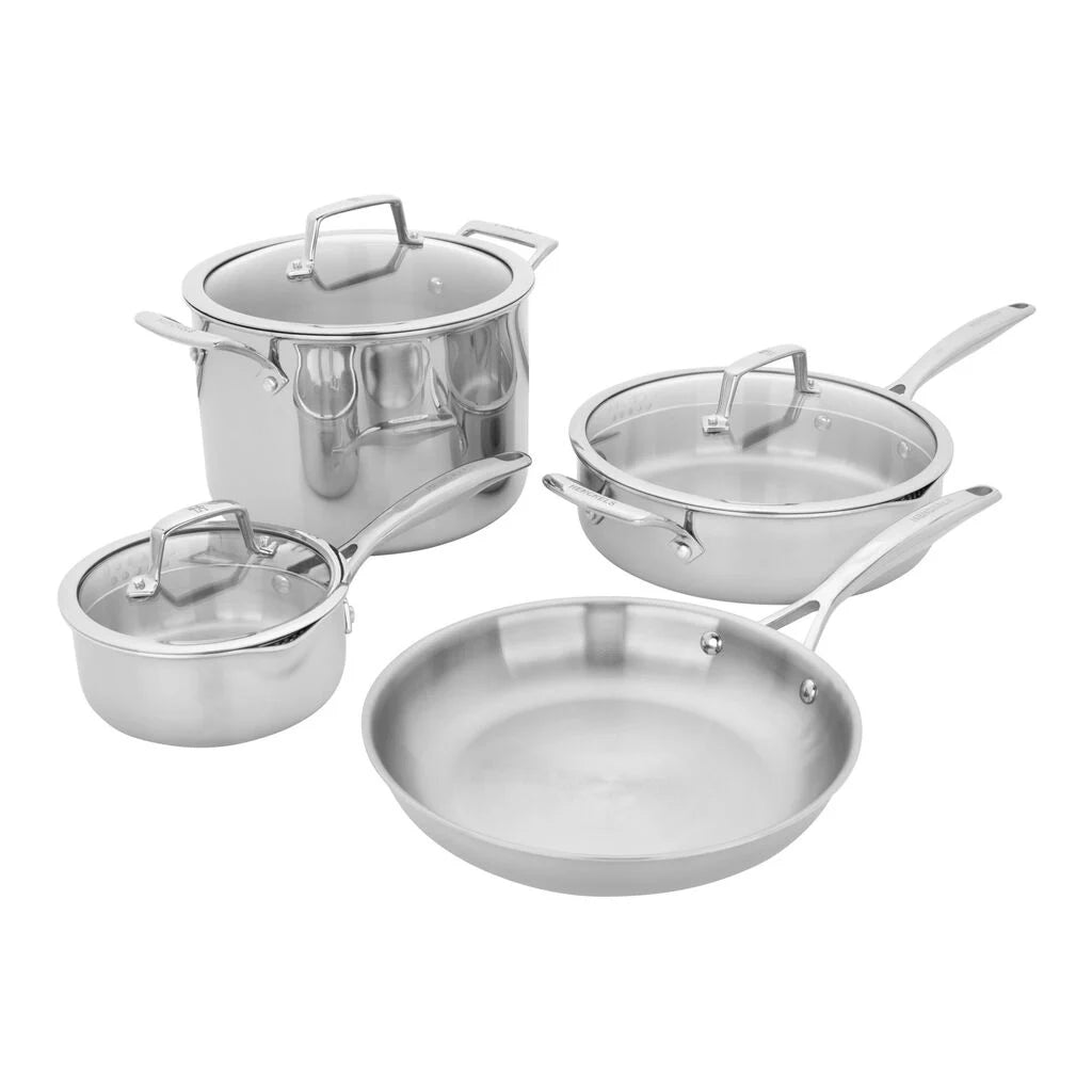 7 pc, Stainless Steel, Cookware Set