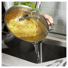 Dutch Oven with Glass Lid, 6 qt, Stainless Steel