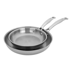 Frying Pan Set, 2 pc, Stainless Steel