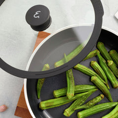 3.9 qt, Aluminum, Ceramic Nonstick Saute Pan With Lid